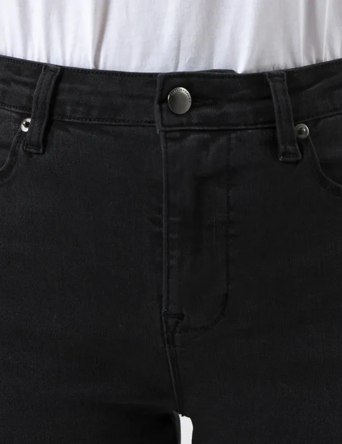 Frankie Jean Washed Black Stella   Gemma