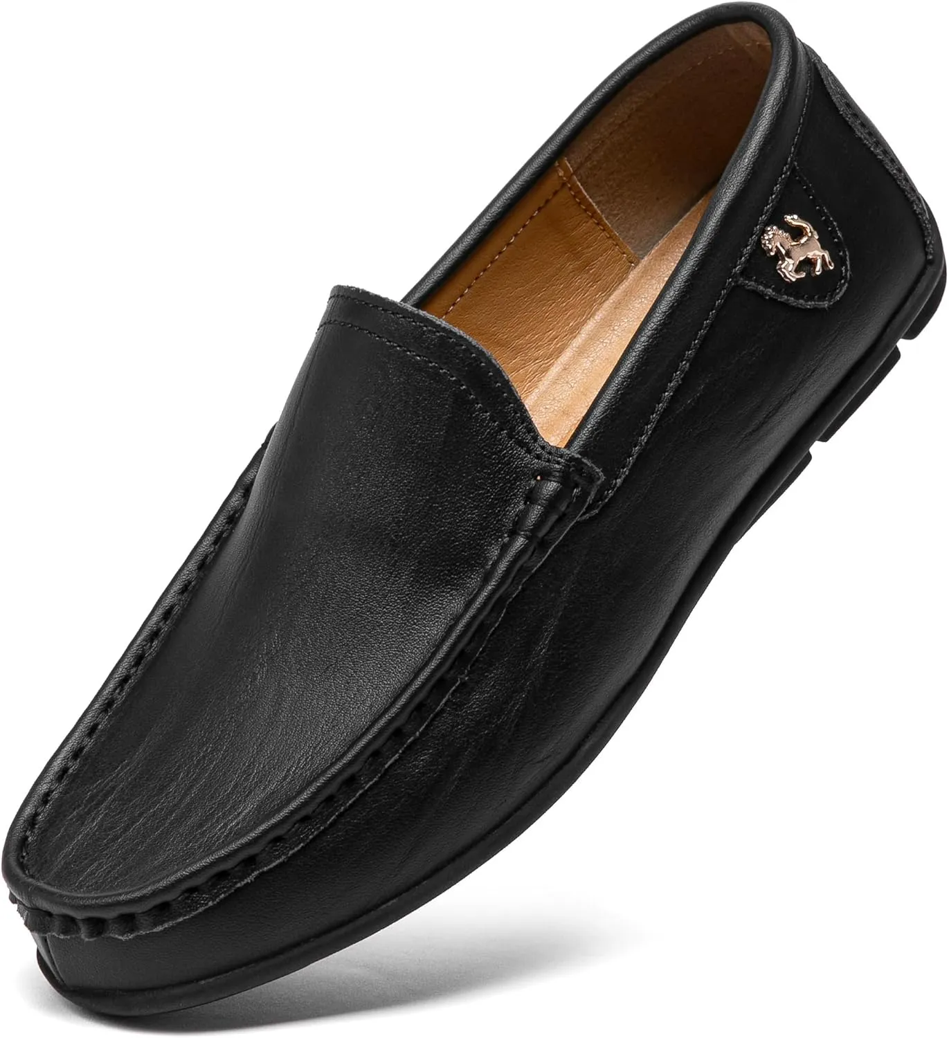 Go Tour Mens Casual Leather Fashion Slip on Loafers Shoes