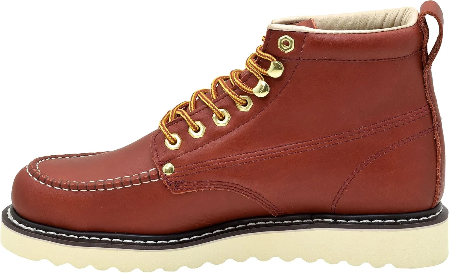 Golden Fox Steel Toe Men's Lightweight Work Boots Moc Toe Boot Insulated