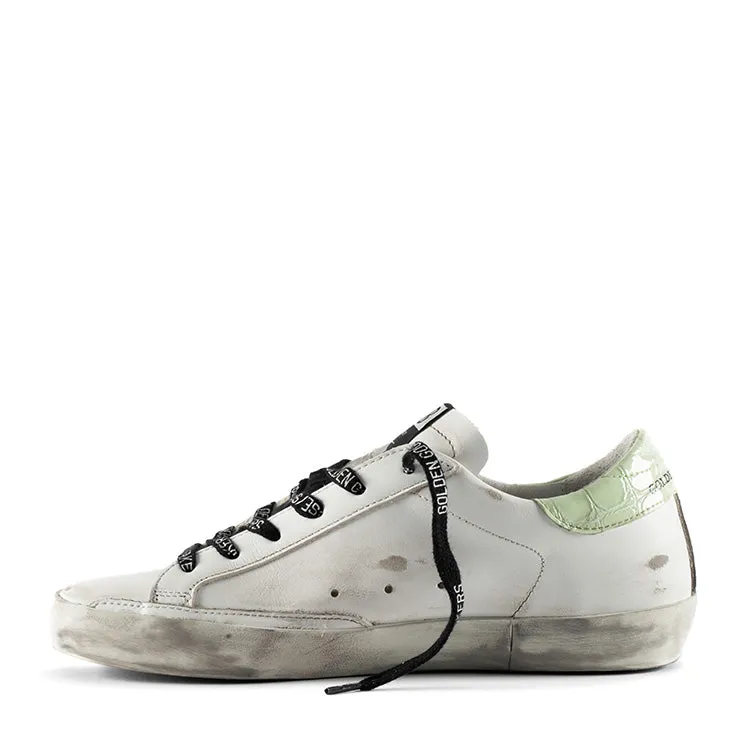 Golden Goose - Superstar Leather Sneakers White-Purple-Green