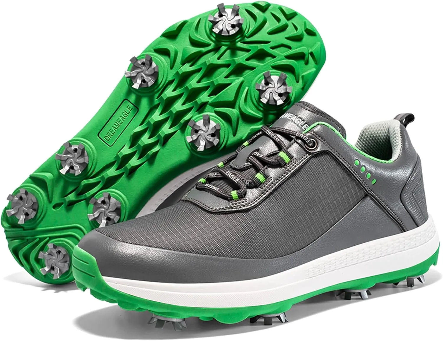 Golf Shoes for Mens Spiked Waterproof Sneakers Comfortable Anti-Slip Breathable Soft