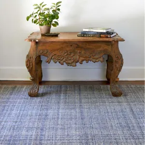 Harris Blue/Ivory Micro Hooked Rug*