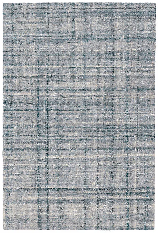 Harris Blue/Ivory Micro Hooked Rug*
