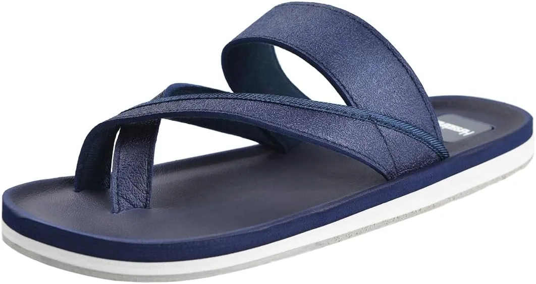 Harssidanzar Flip Flops For Mens,Classical Thong Footbed Sandals Lightweight Beach Sandals KM236US
