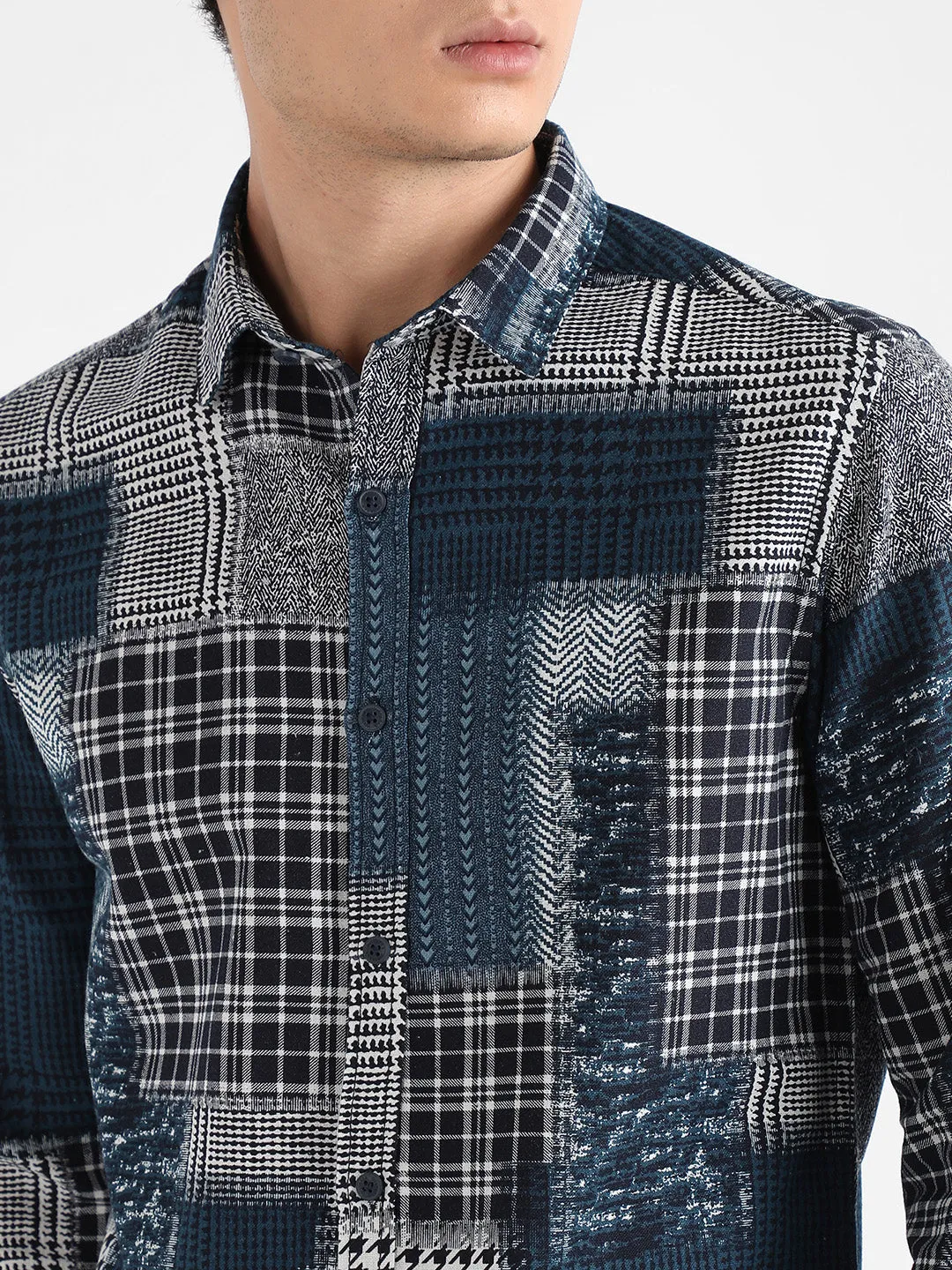 Herringbone Block Shirt