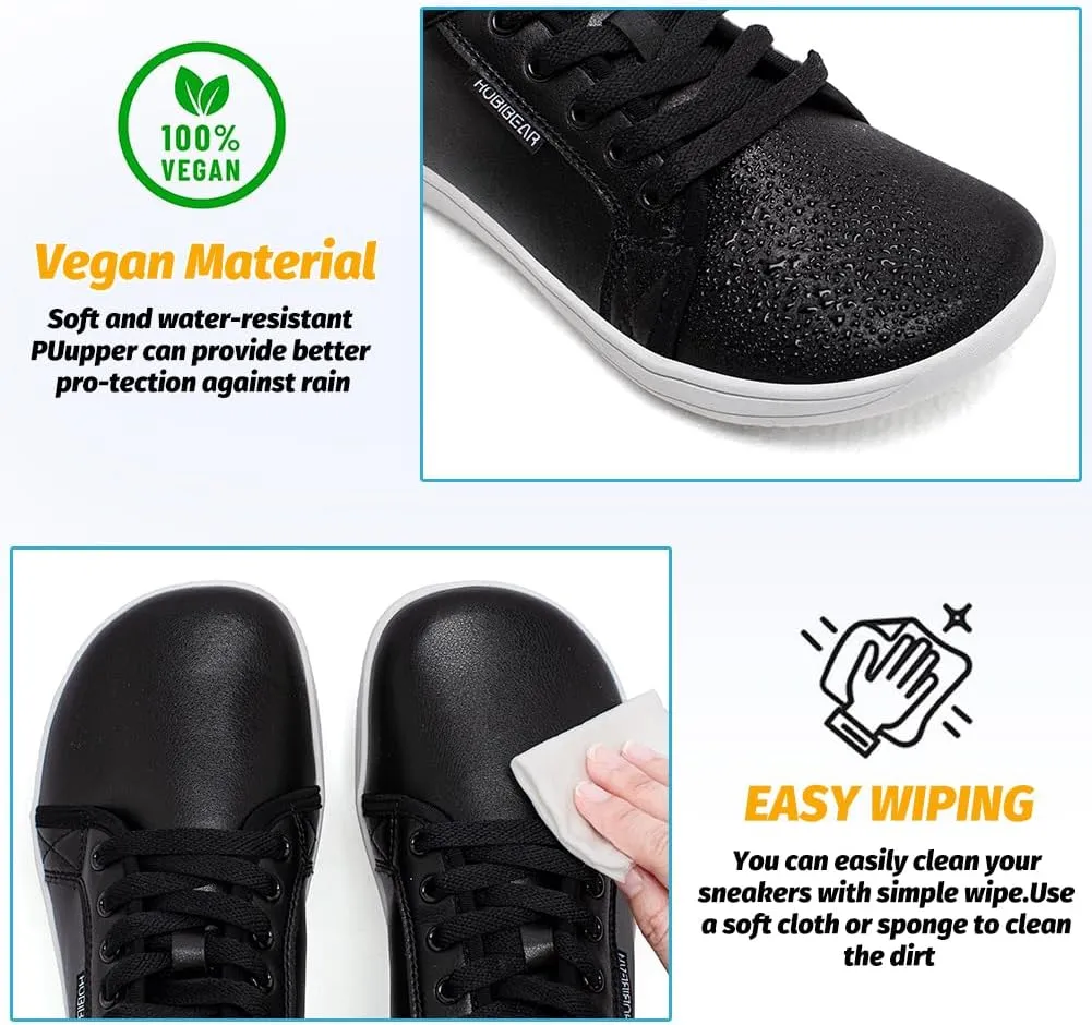 HOBIBEAR Womens Mens Wide Minimalist Barefoot Sneakers Zero Drop Shoes Lightweight Comfortable