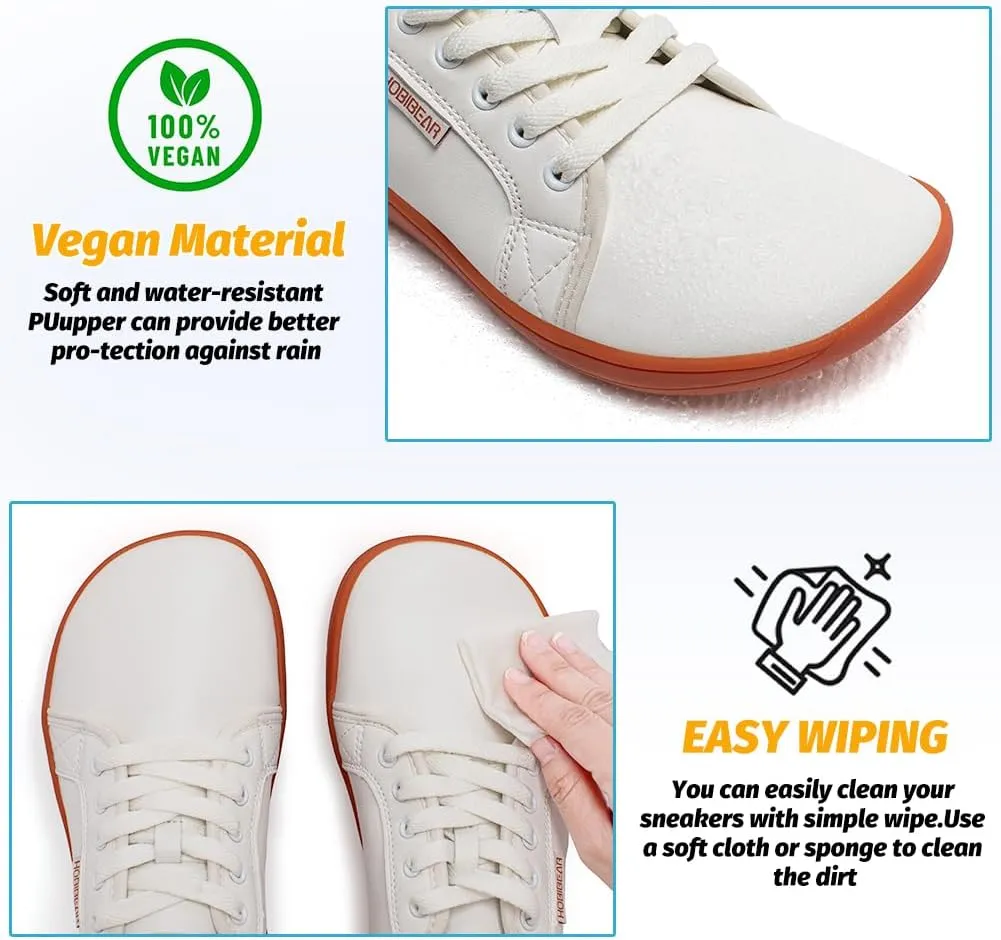 HOBIBEAR Womens Mens Wide Minimalist Barefoot Sneakers Zero Drop Shoes Lightweight Comfortable