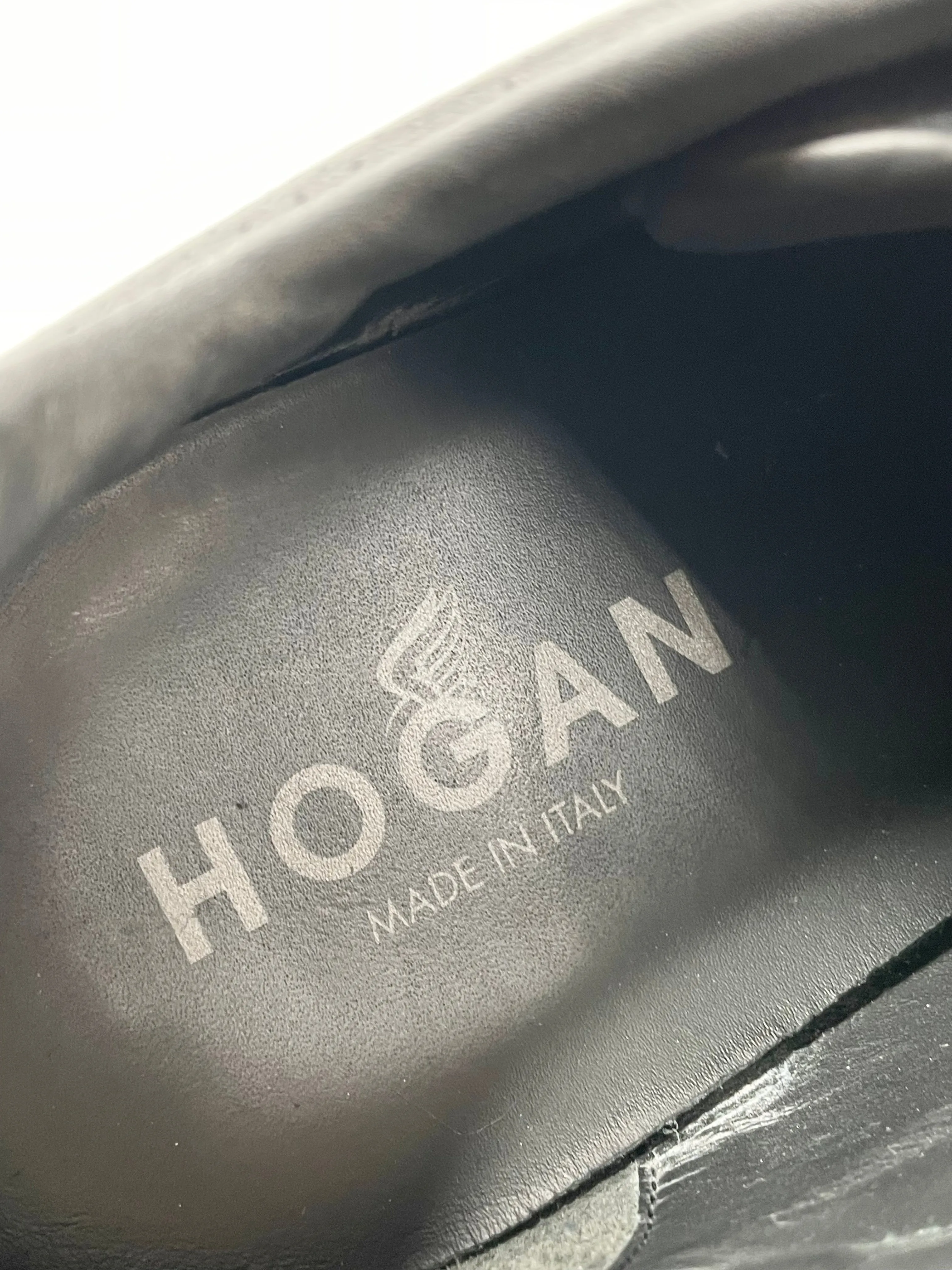 Hogan Navy Blue Leather Sneakers - 7.5