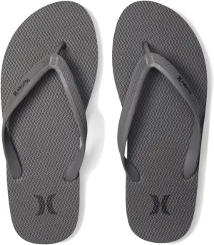 Hurley Women's Icon Solid Flip-Flops Stone Grey 9 M