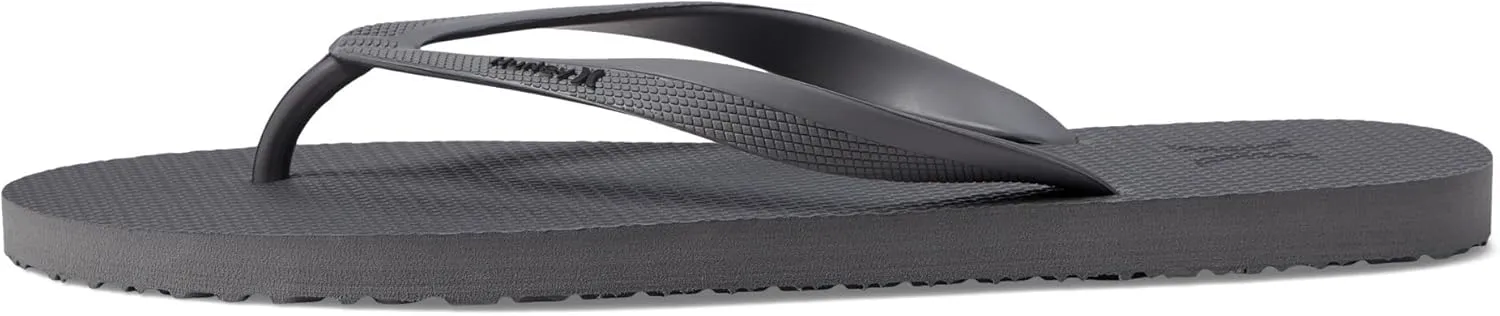 Hurley Women's Icon Solid Flip-Flops Stone Grey 9 M