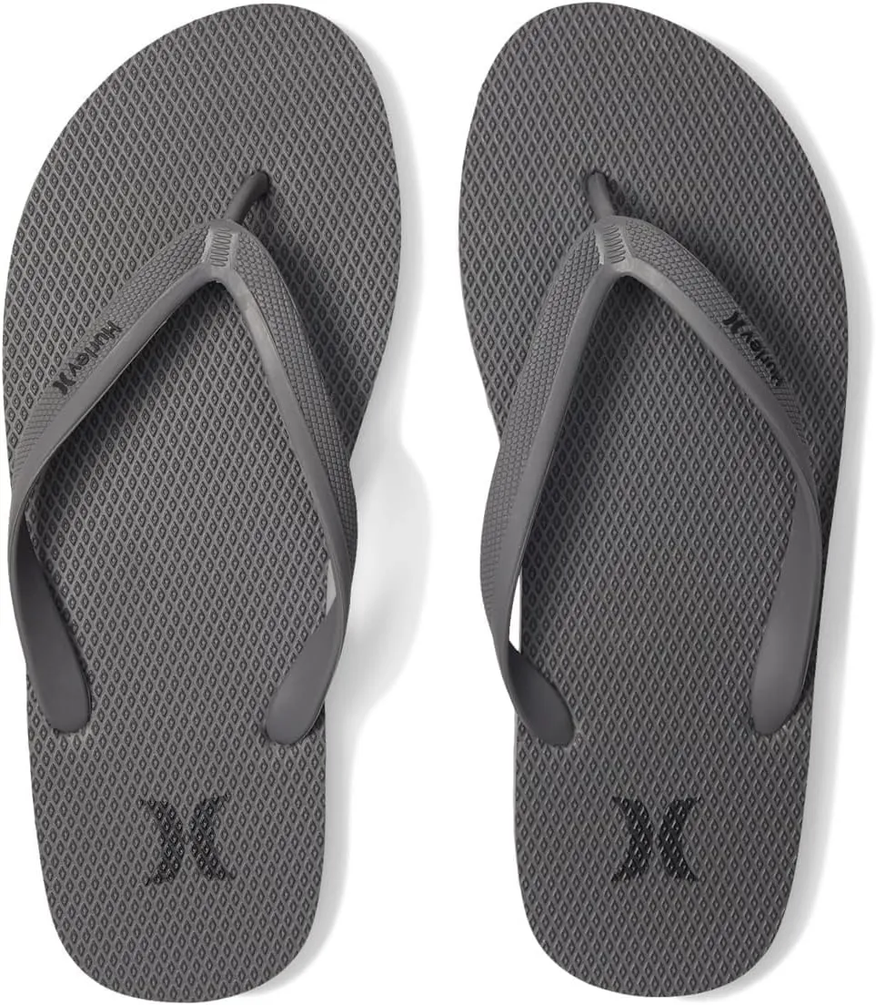 Hurley Women's Icon Solid Flip-Flops Stone Grey 9 M