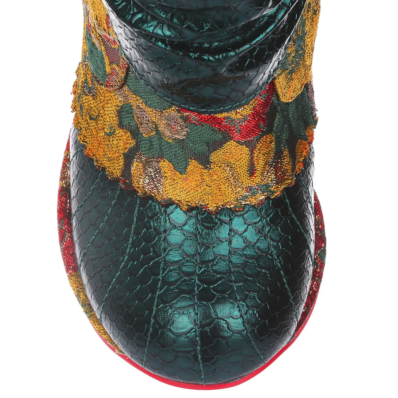 Irregular Choice Womens Miaow High Heels - Green Yellow