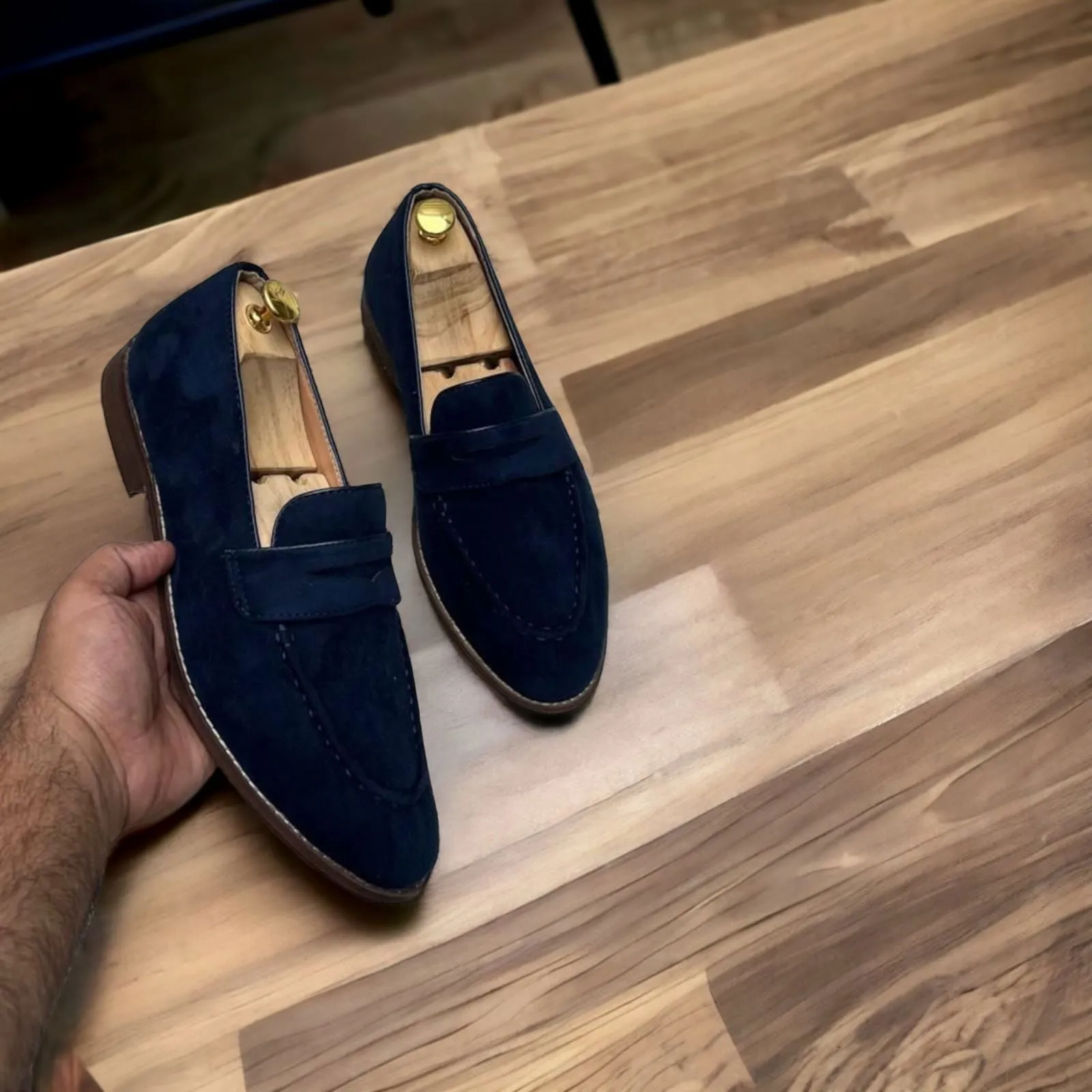 Jack Marc Men's Suede Loafer For Casual and Formal Wear