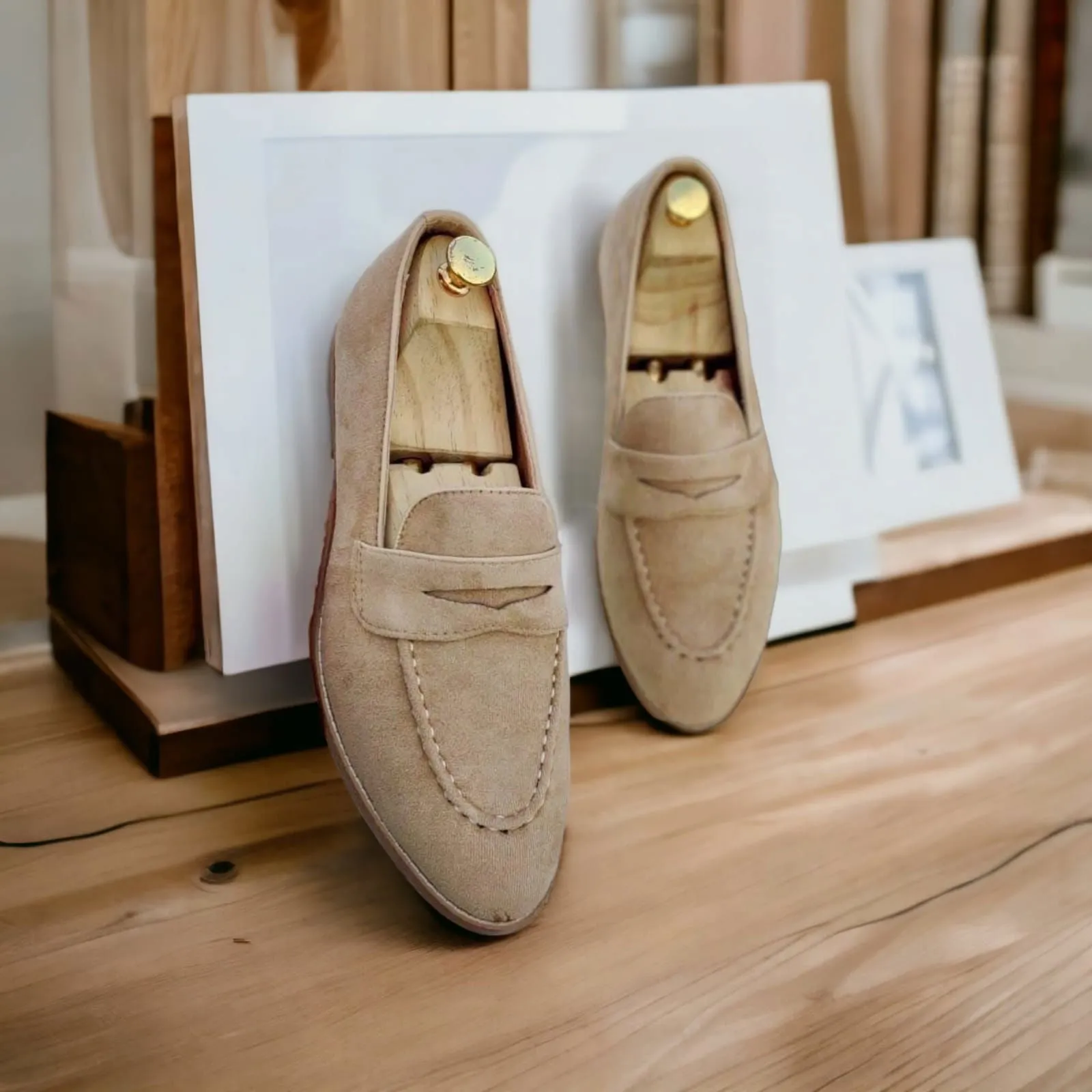 Jack Marc Men's Suede Loafer For Casual and Formal Wear