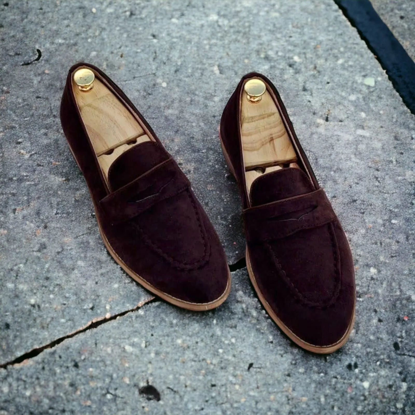 Jack Marc Men's Suede Loafer For Casual and Formal Wear