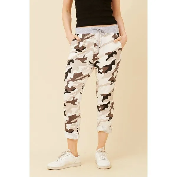 JANJA CAMOUFLAGE JOGGER PANTS