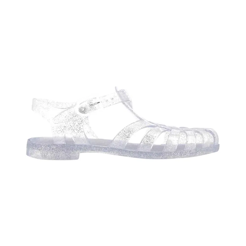 Jelly Sandals, Argent Pailleté