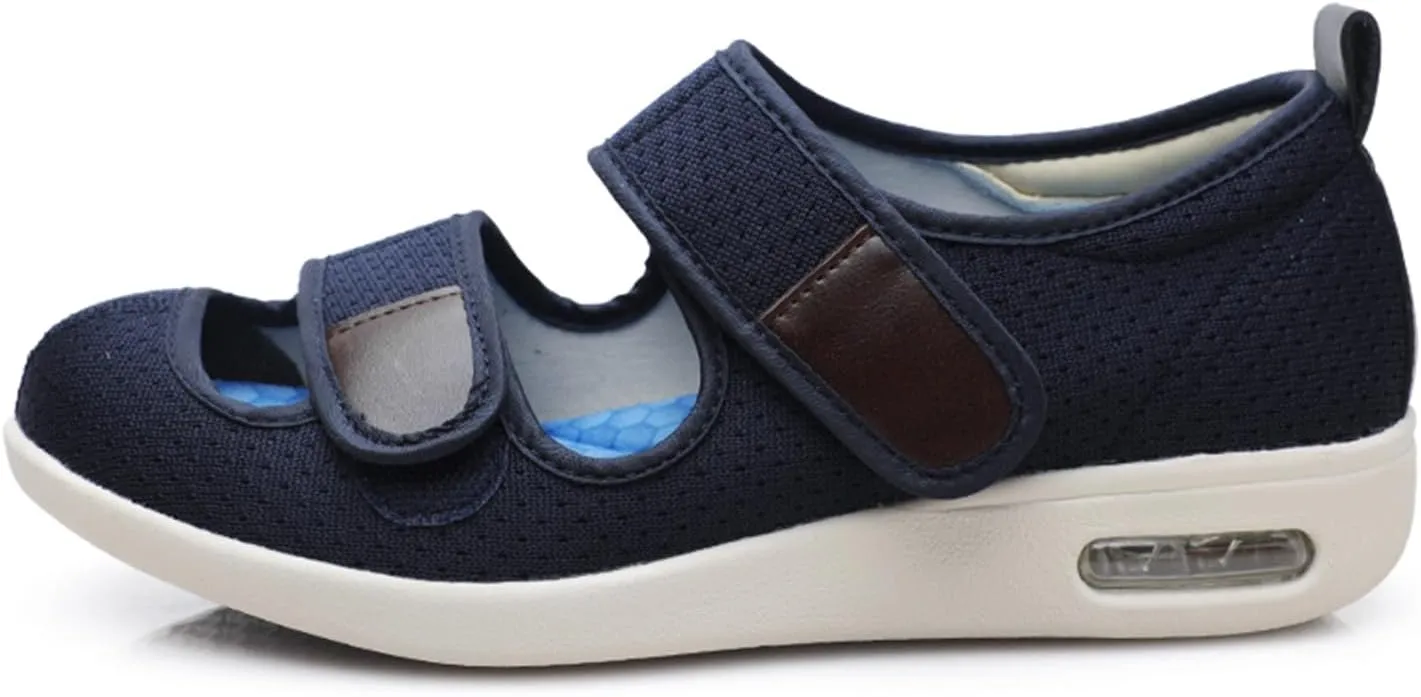 JITUUE Women Comfortable Diabetic Shoes Nursing Orthopedic Memory Foam Arch Suppor Walking Shoes
