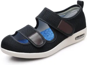 JITUUE Women Comfortable Diabetic Shoes Nursing Orthopedic Memory Foam Arch Suppor Walking Shoes
