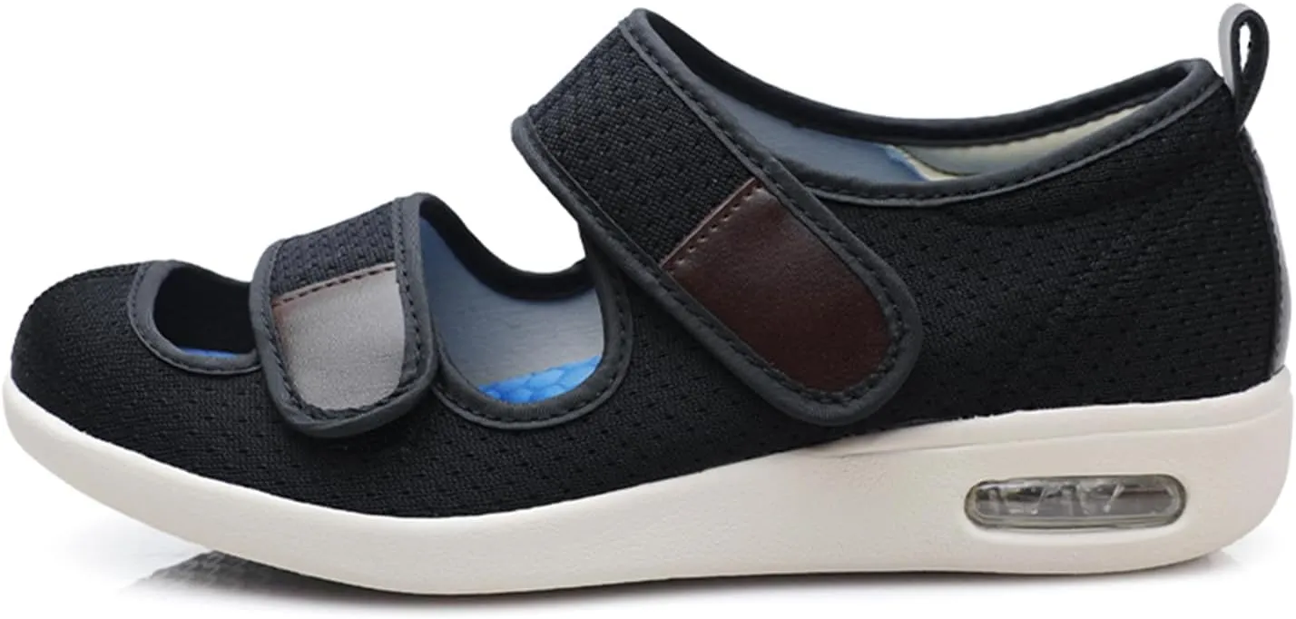 JITUUE Women Comfortable Diabetic Shoes Nursing Orthopedic Memory Foam Arch Suppor Walking Shoes