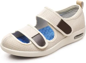 JITUUE Women Comfortable Diabetic Shoes Nursing Orthopedic Memory Foam Arch Suppor Walking Shoes