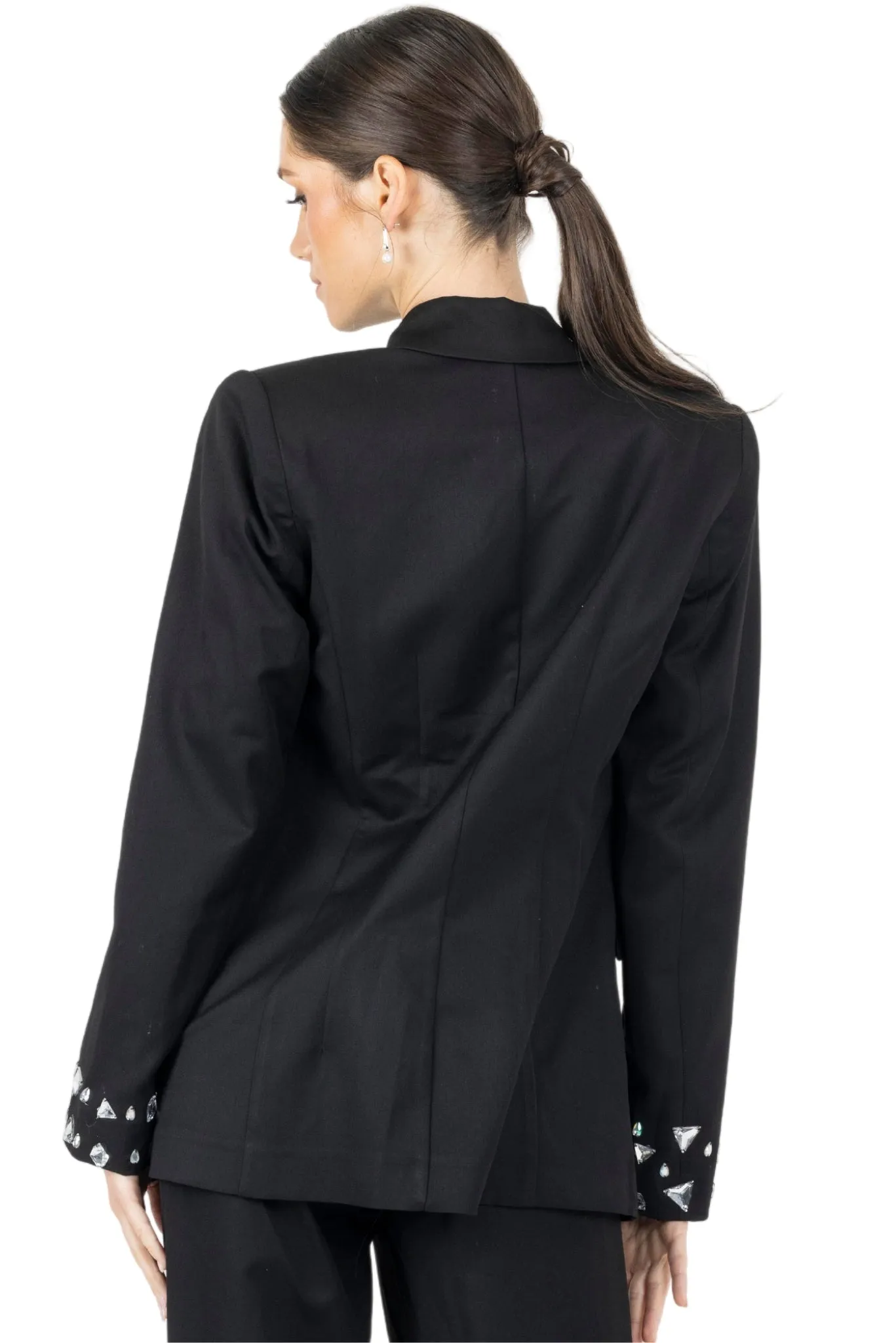 Joslin White Stone Blazer in  Black