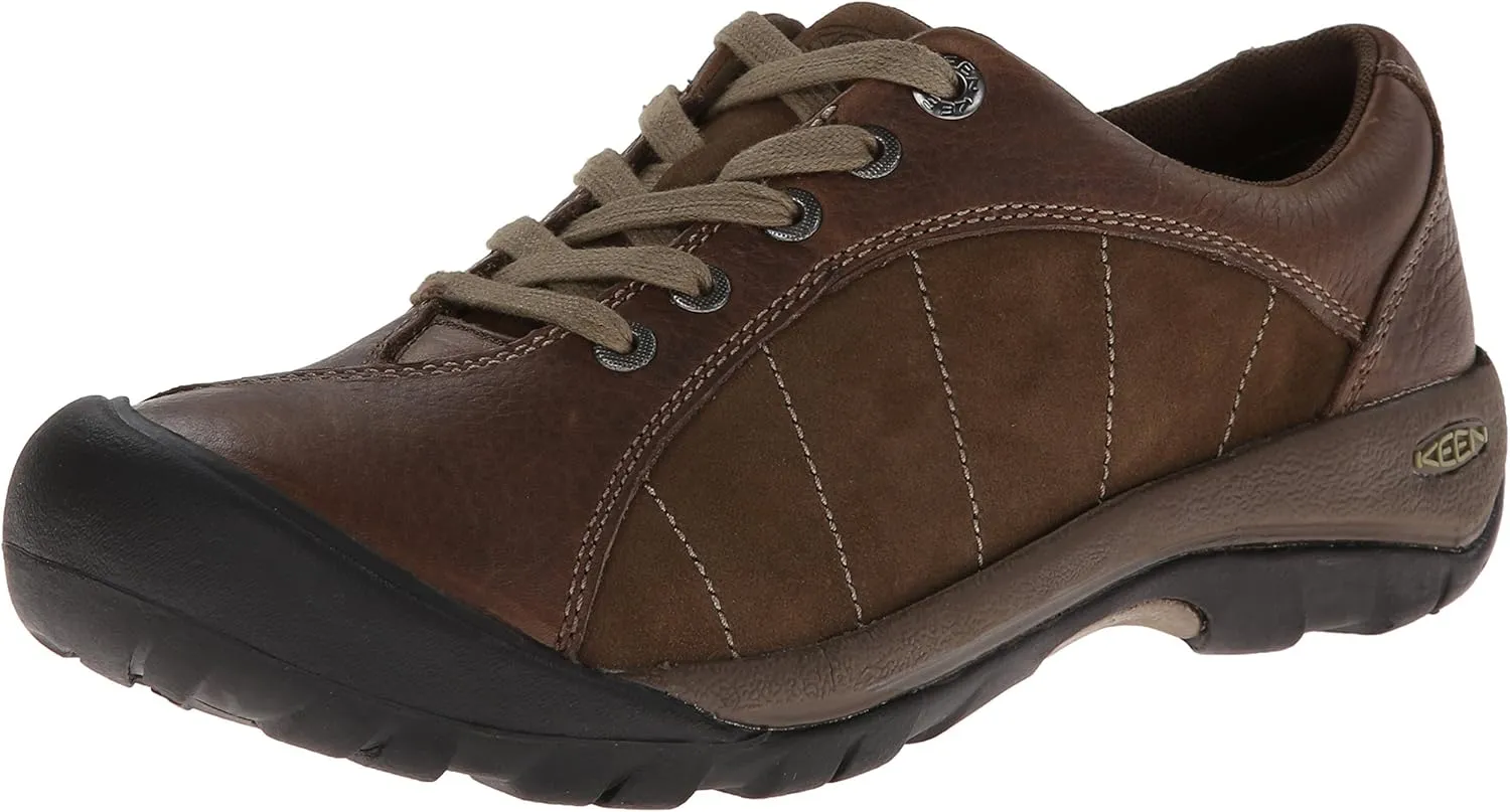 KEEN Women's Presidio Casual Comfortable Oxfords, Cascade/Shitake, 9.5 US