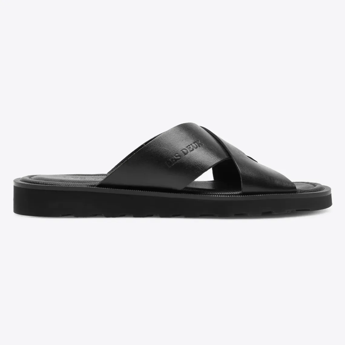 Larry Leather Sandal (Black)