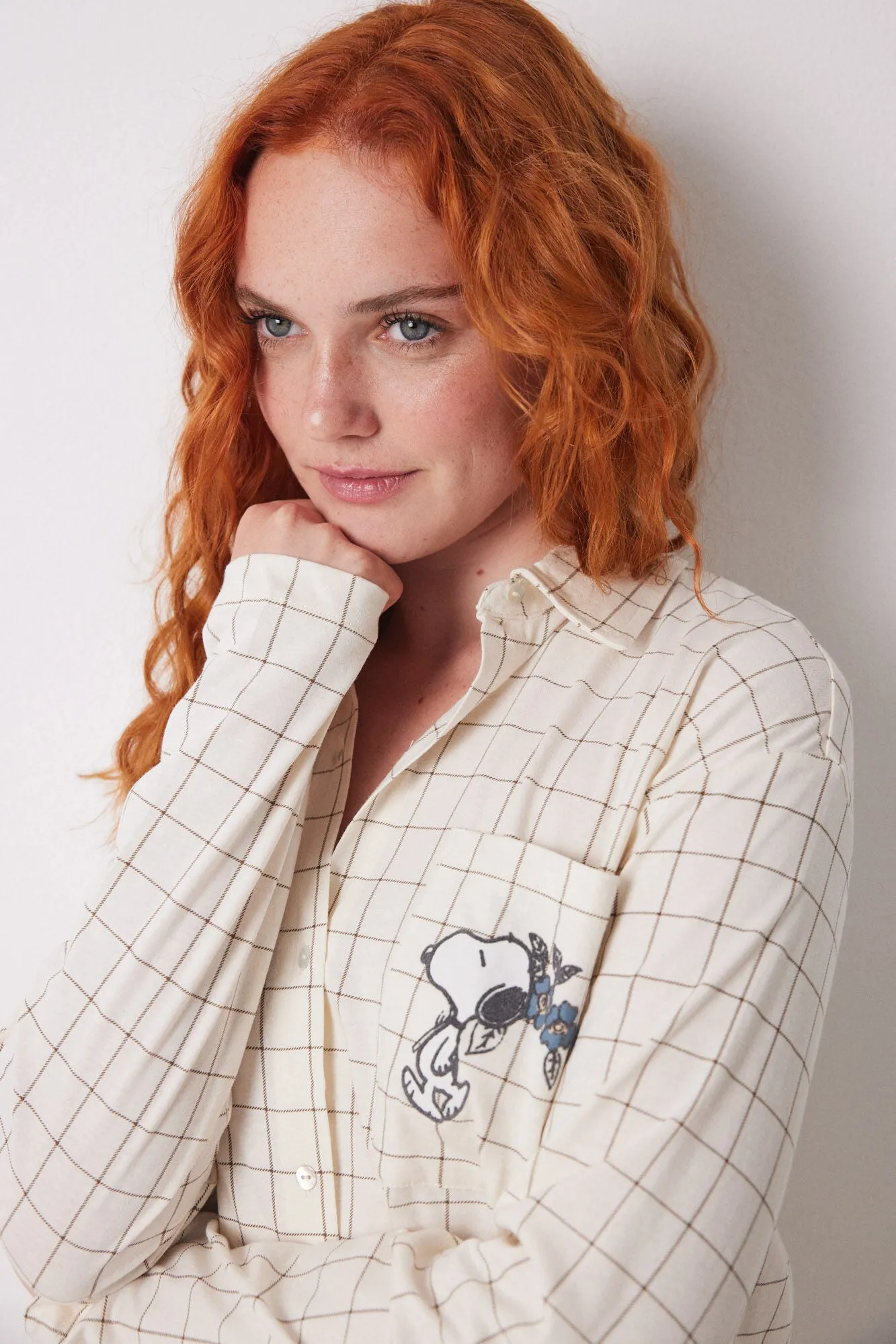 Long classic pyjamas 100% cotton checkered