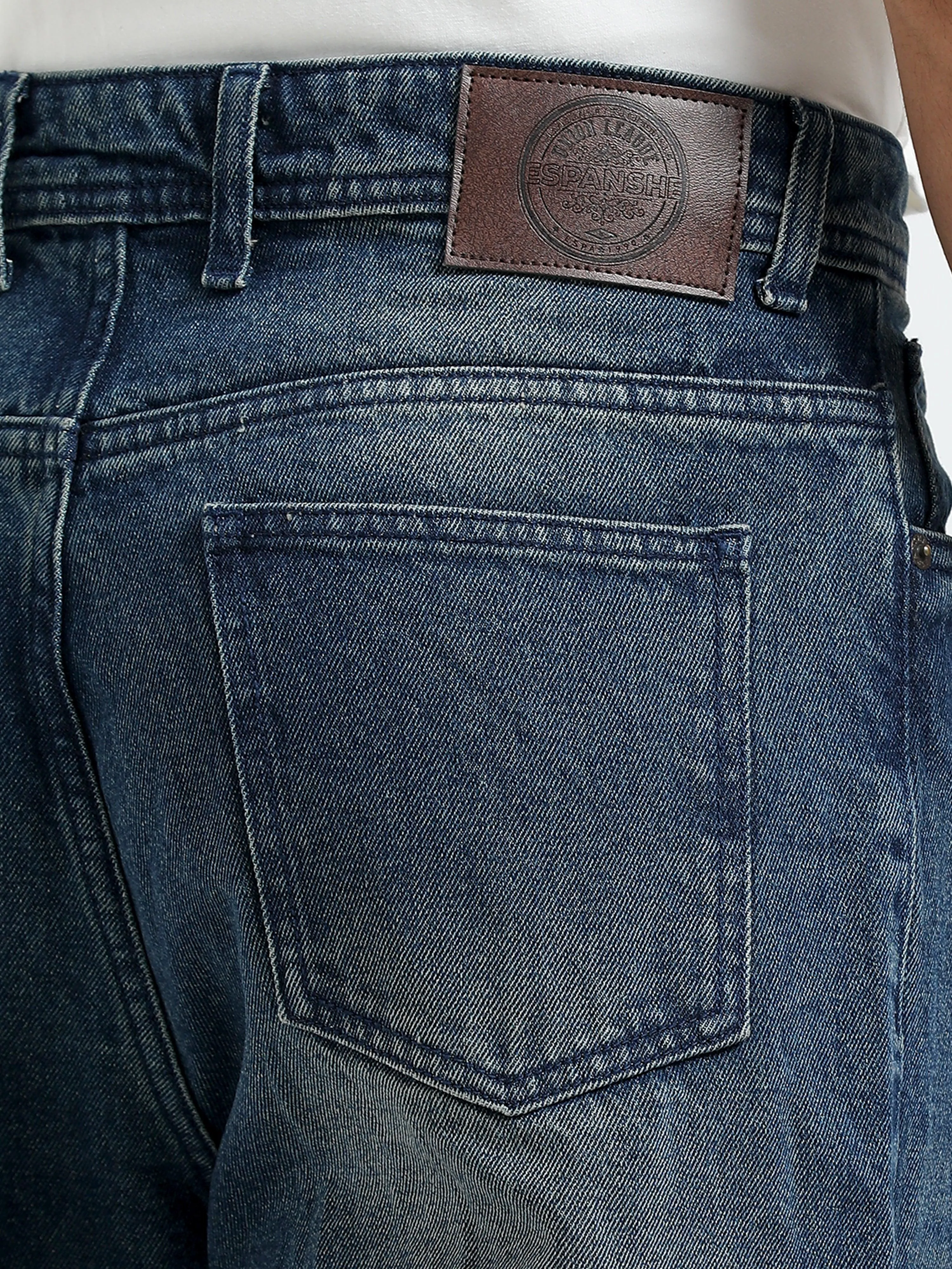 Mara Loose Jeans - Blue Patch