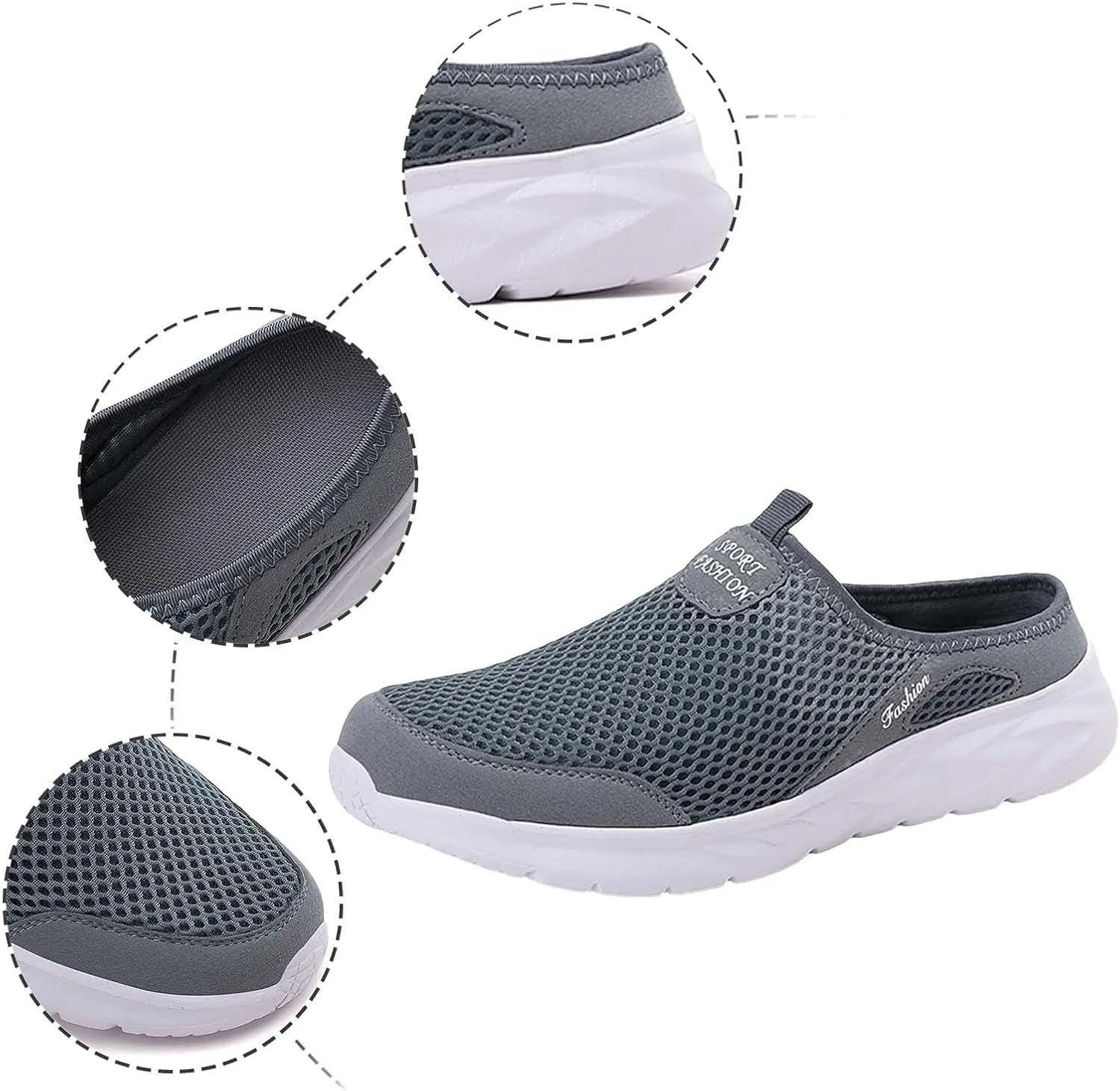 Men Casual Sneakers Mens Slip On Walking Shoes Running Shoes for Athletic Non Slip Breathable Outdoor Tennis Shoes