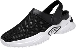 Men s orthopedic hollow-out summer sandalsThick Sole Slip-On Knitted ClogsBreathable Knitted Mesh Sandals with Arch Support