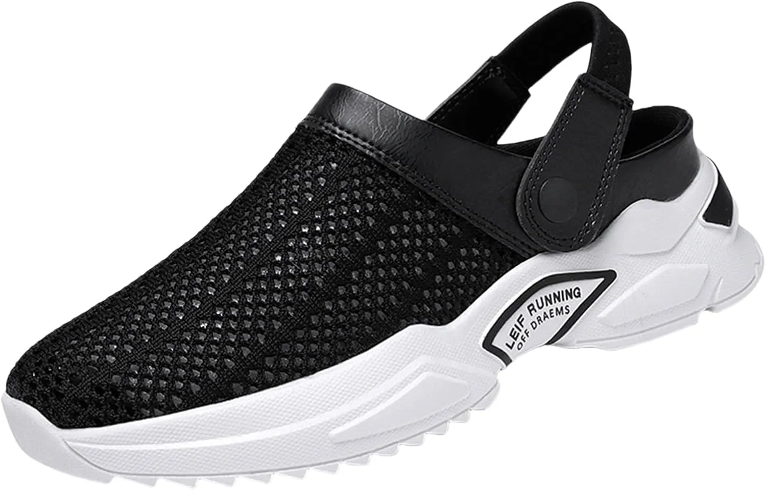 Men s orthopedic hollow-out summer sandalsThick Sole Slip-On Knitted ClogsBreathable Knitted Mesh Sandals with Arch Support