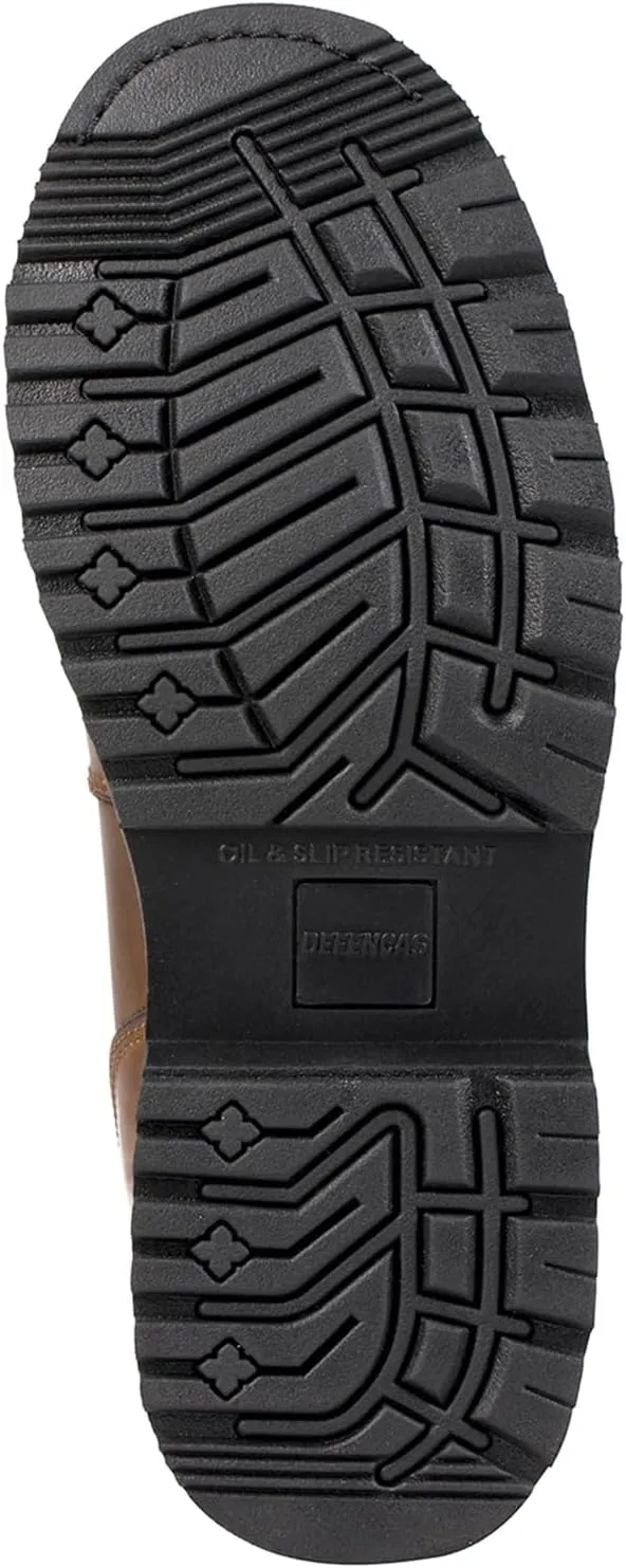Mens 6" Heavy Duty Steel Toe Work Boots for Men, Comfortable, Goodyear Welt, Crazy Horse Leather, Oil/Slip Resistant, Construction Boots, 84704