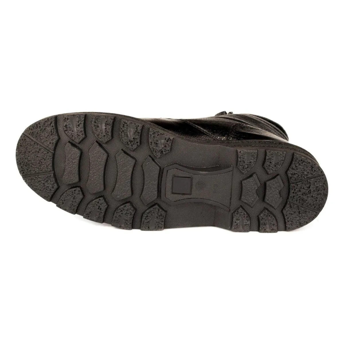 Mens Black Twin Zip Up Boot