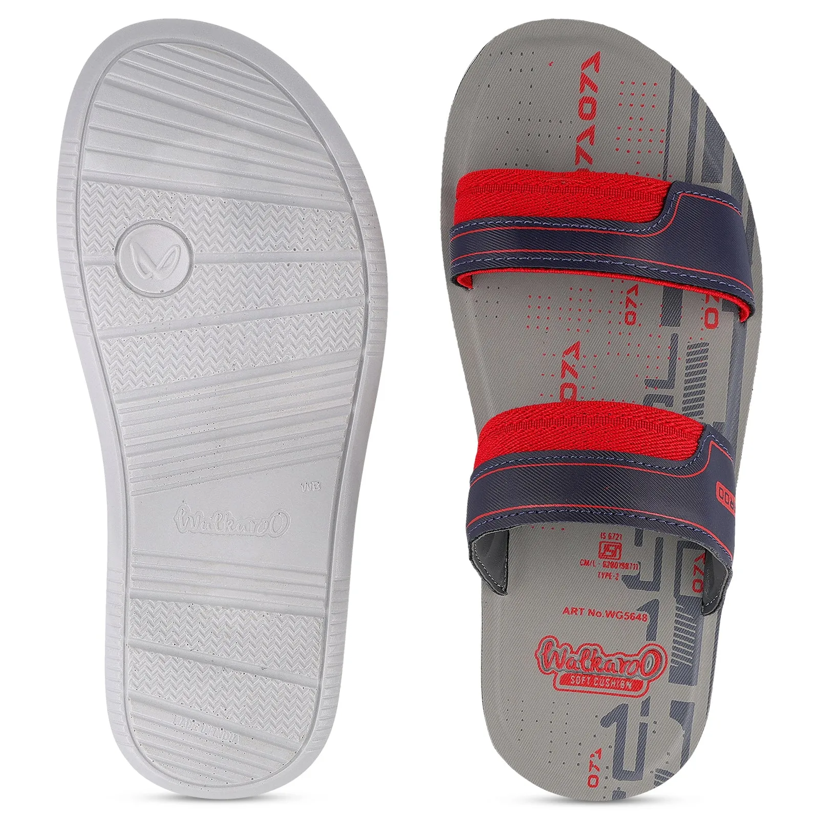 Men's Daily Wear Sandals  - WG5648 Blue Red
