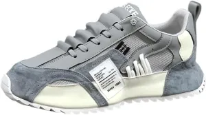 Men's Lace-Up Sneakers for Outdoor Sports Walking, Jogging - All-Season Comfort