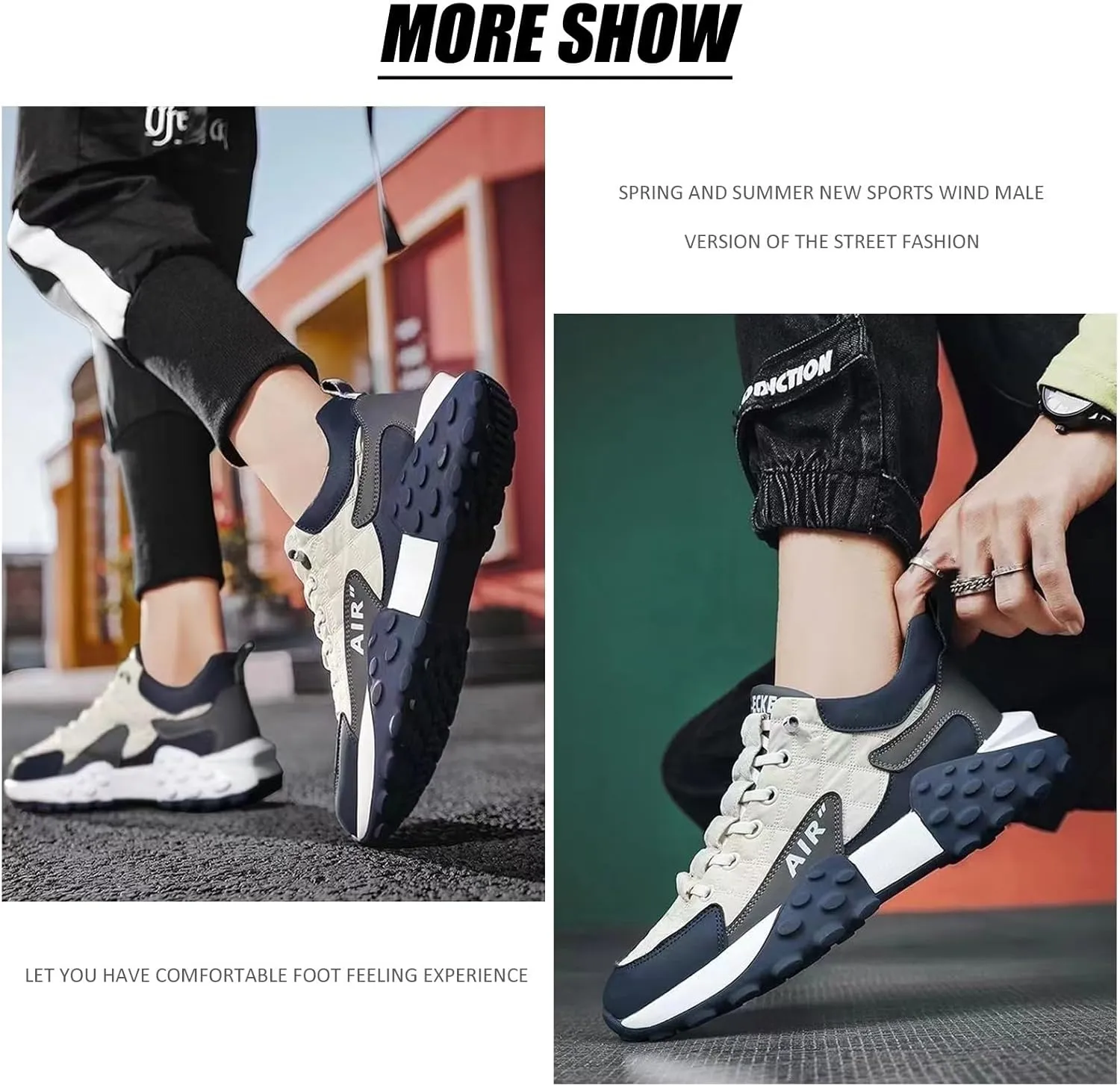 Men's Orthopedic Comfort Sneaker 2025 Casual Waterproof Breathable Non Slip Slip-On Lightweight Tennis Sneaker Orthopedic Walking Running Shoes Arch Support(Beige,US 11)