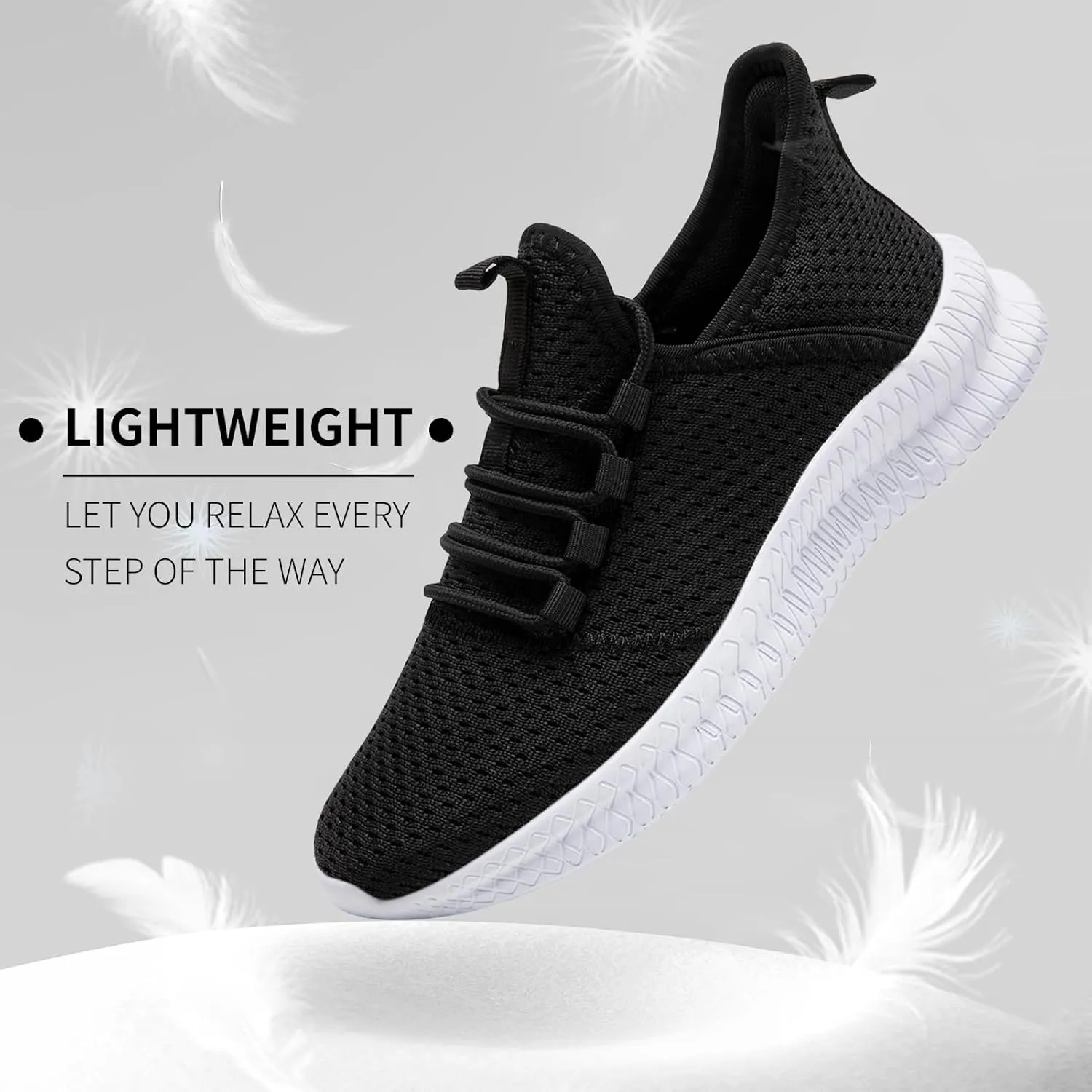 Mens Running Shoes Slip on Tennis Shoes Fashion Sneakers Lightweight Athletic Gym Workout Sneakers Non Slip Walking Sport for Men