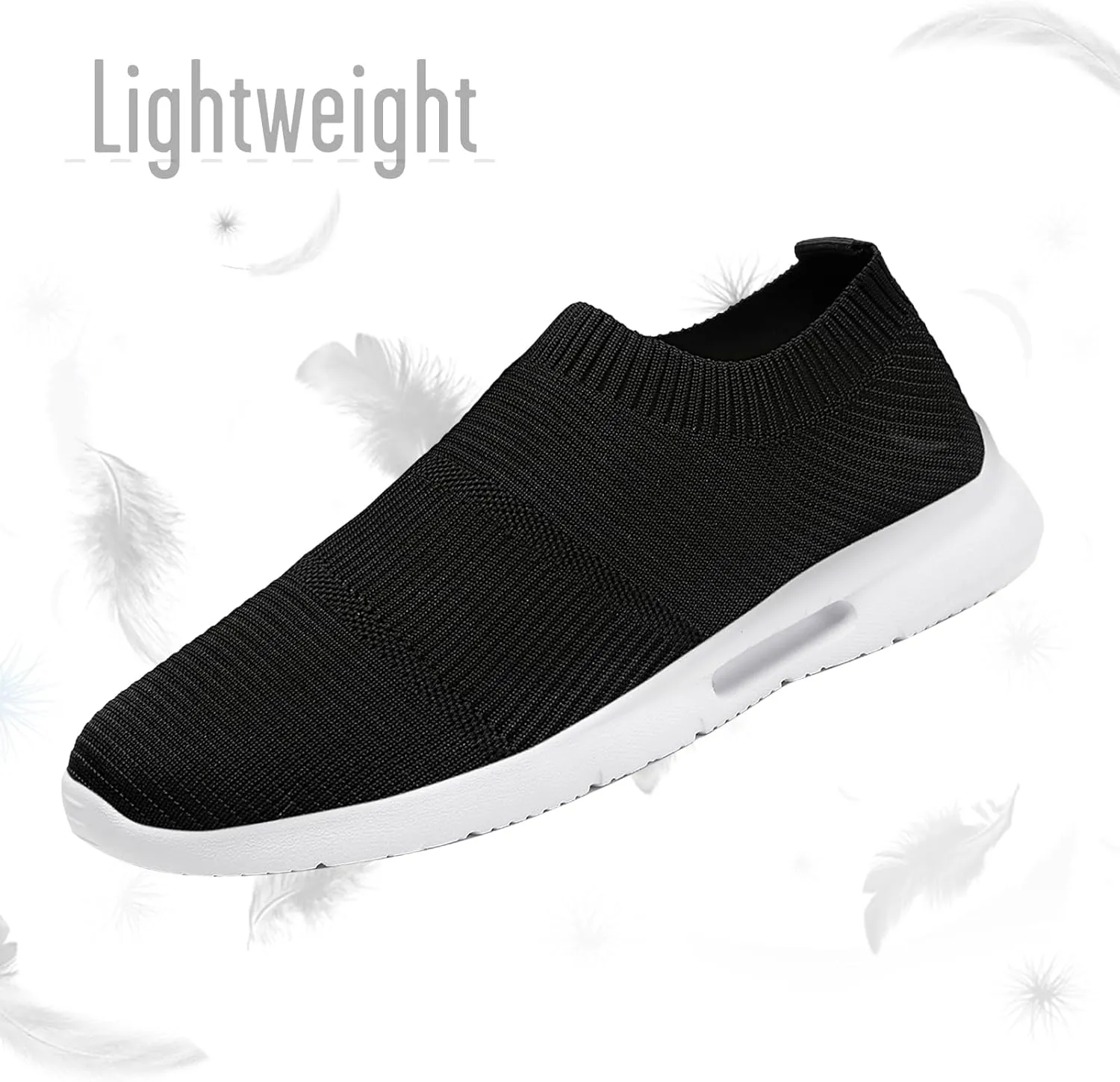 Mens Womens Slip On Shoes Unisex Walking Sneakers Running Workout Gym Tennis Lightweight Casual Laceless Shoes