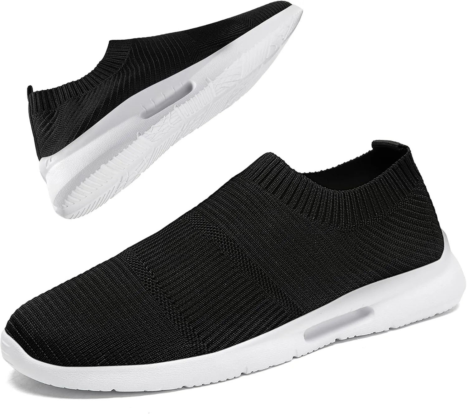 Mens Womens Slip On Shoes Unisex Walking Sneakers Running Workout Gym Tennis Lightweight Casual Laceless Shoes