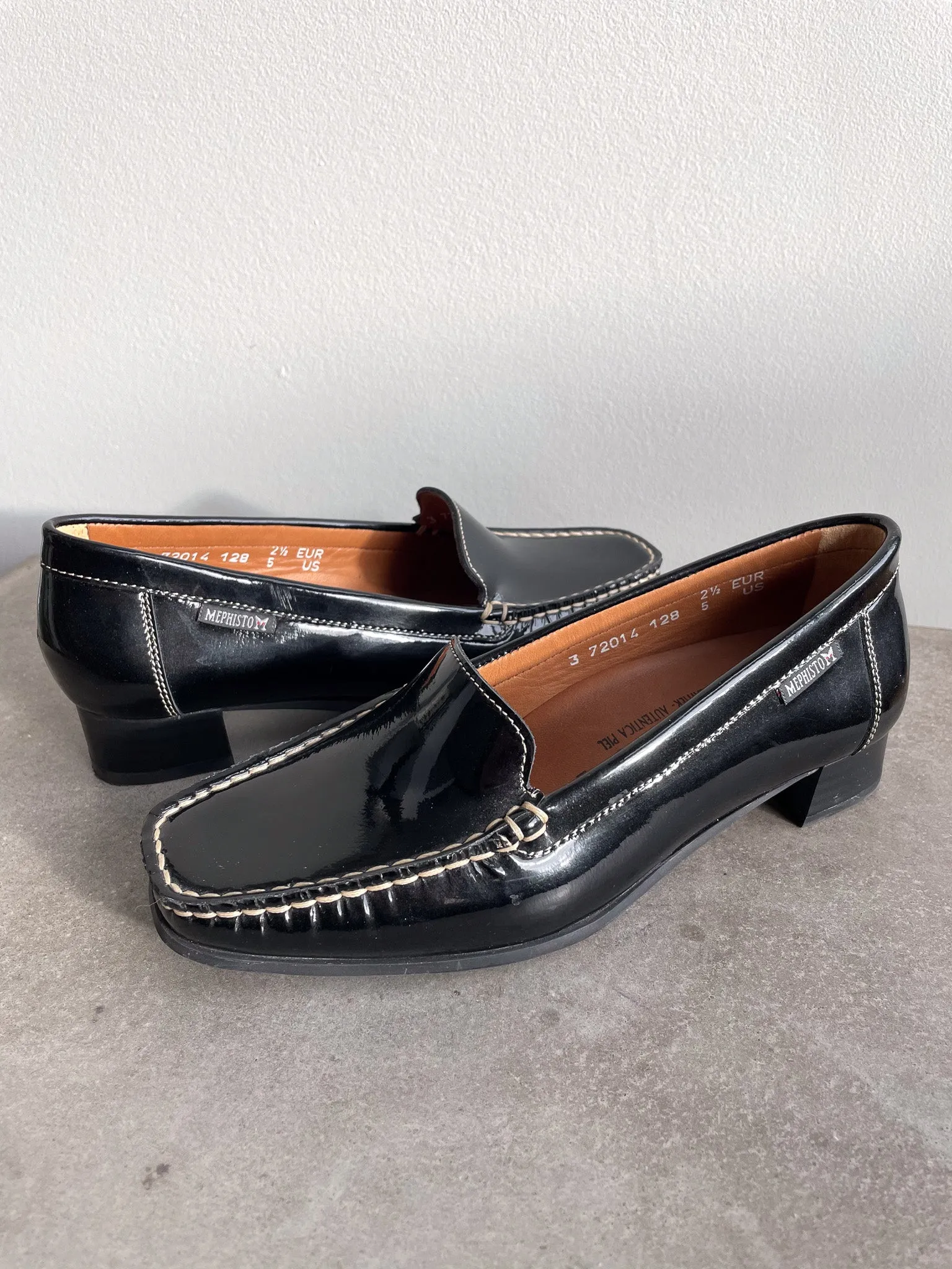 Mephisto Patent Leather Loafers—[W5]