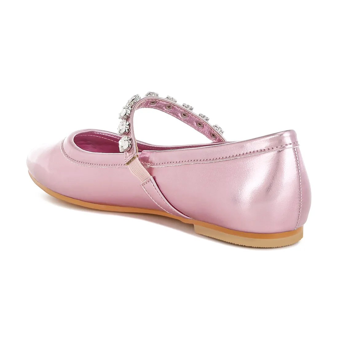 Metallic Mary Jane Ballerinas