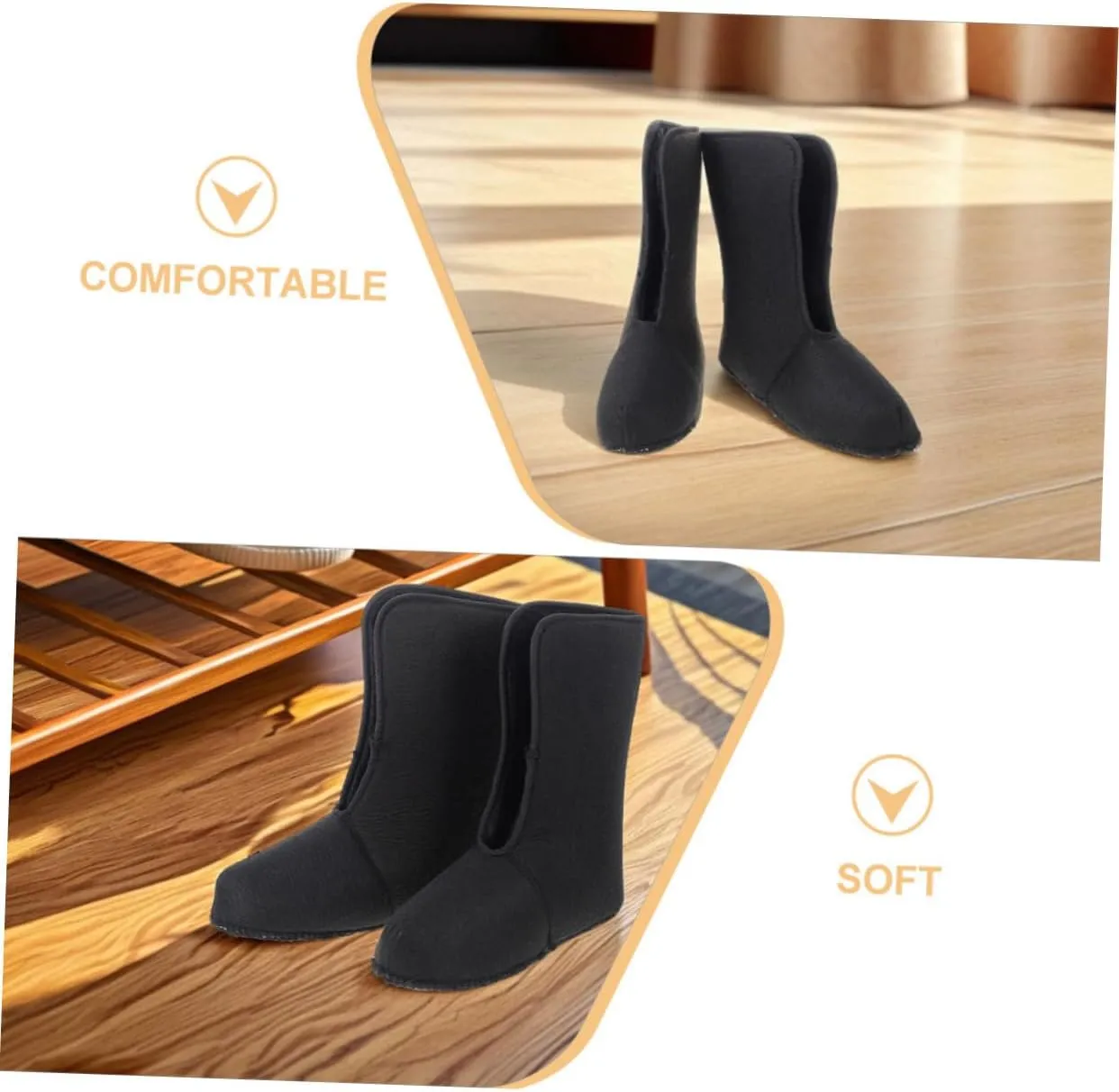 Milisten Waterproof Snow Boot Liner Man Boots Liner Warm Boot Liners Winter Walking Liners Boot Liner Thick Cozy