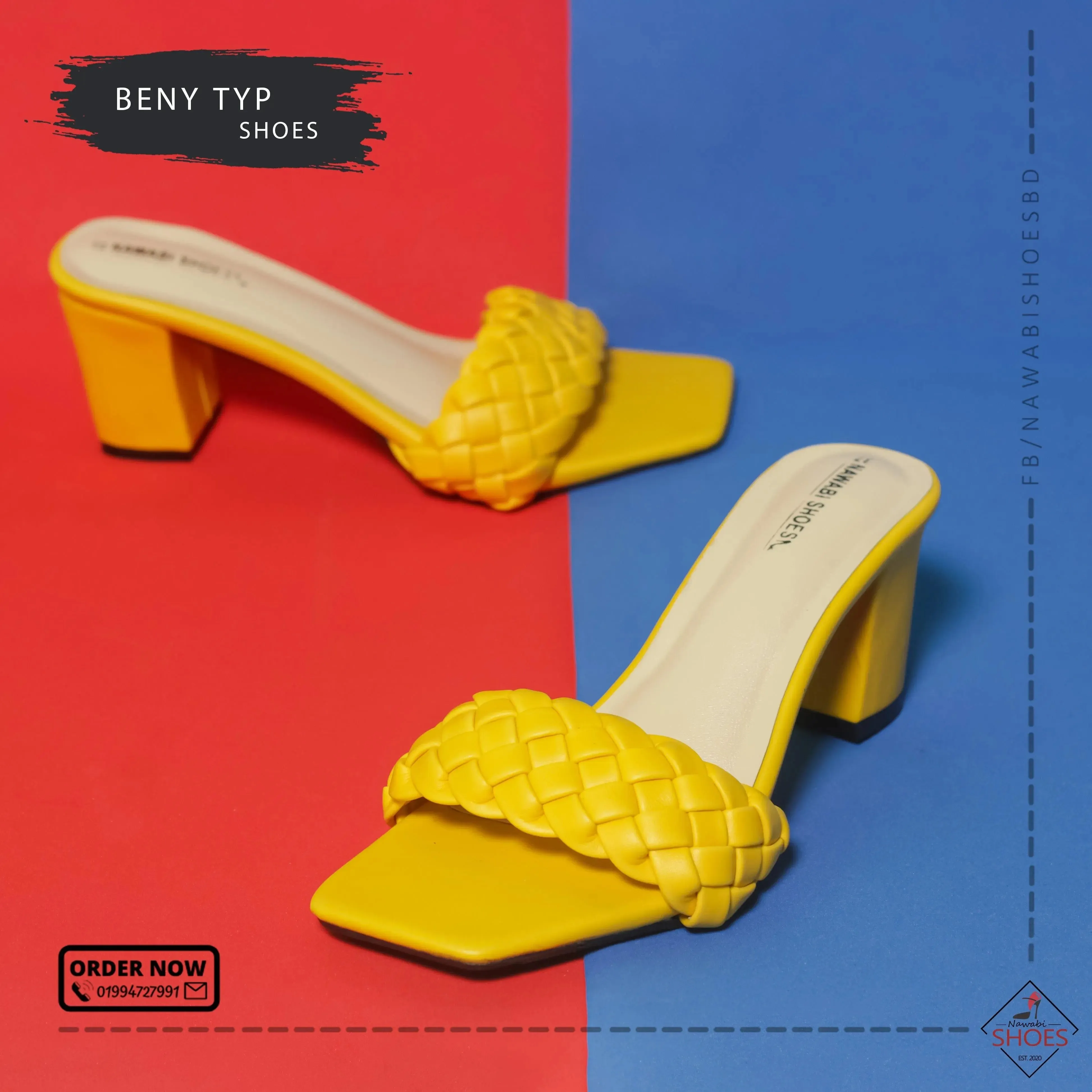 Modern Block Heels Luxury Shoes | Nawabi Shoes BD