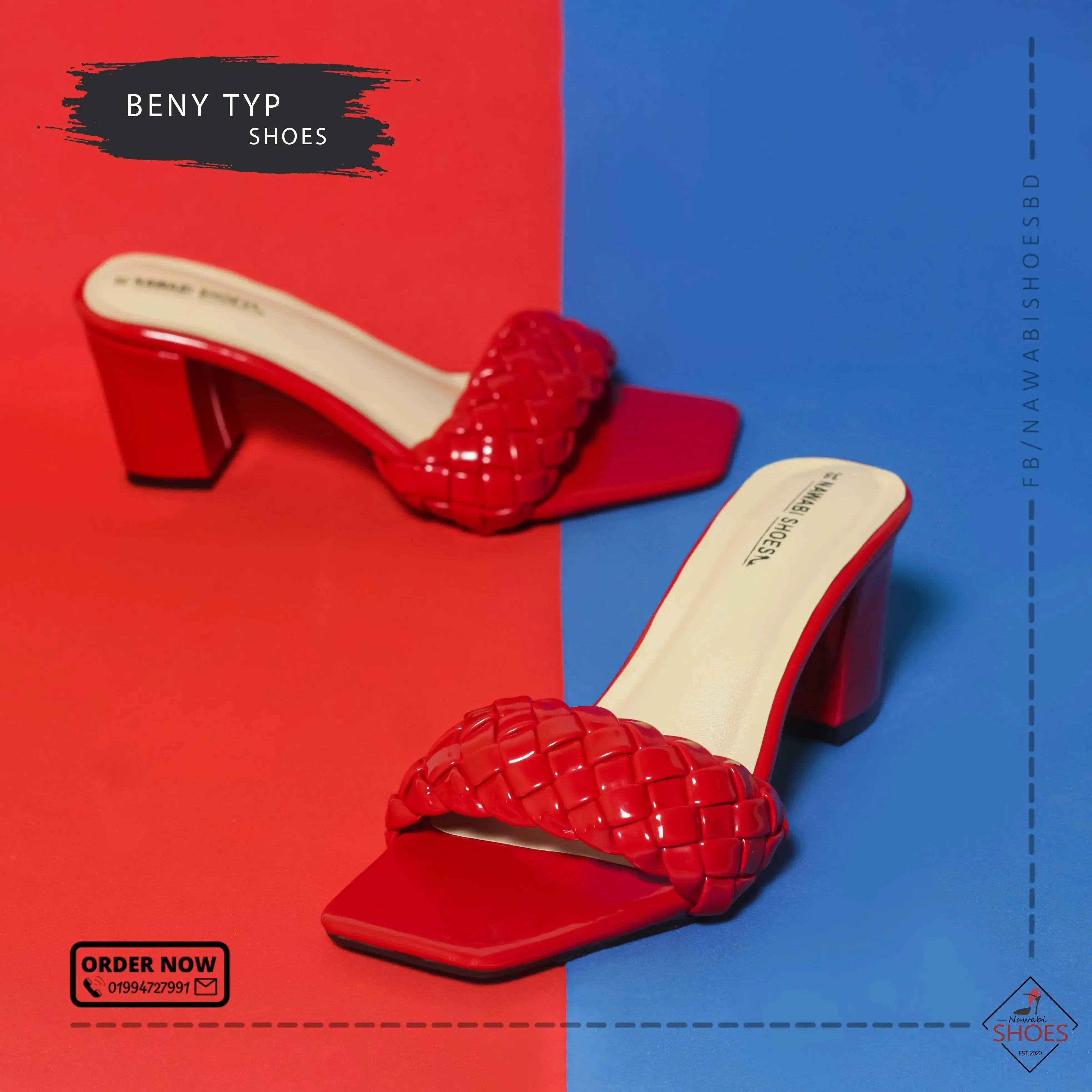 Modern Block Heels Luxury Shoes | Nawabi Shoes BD