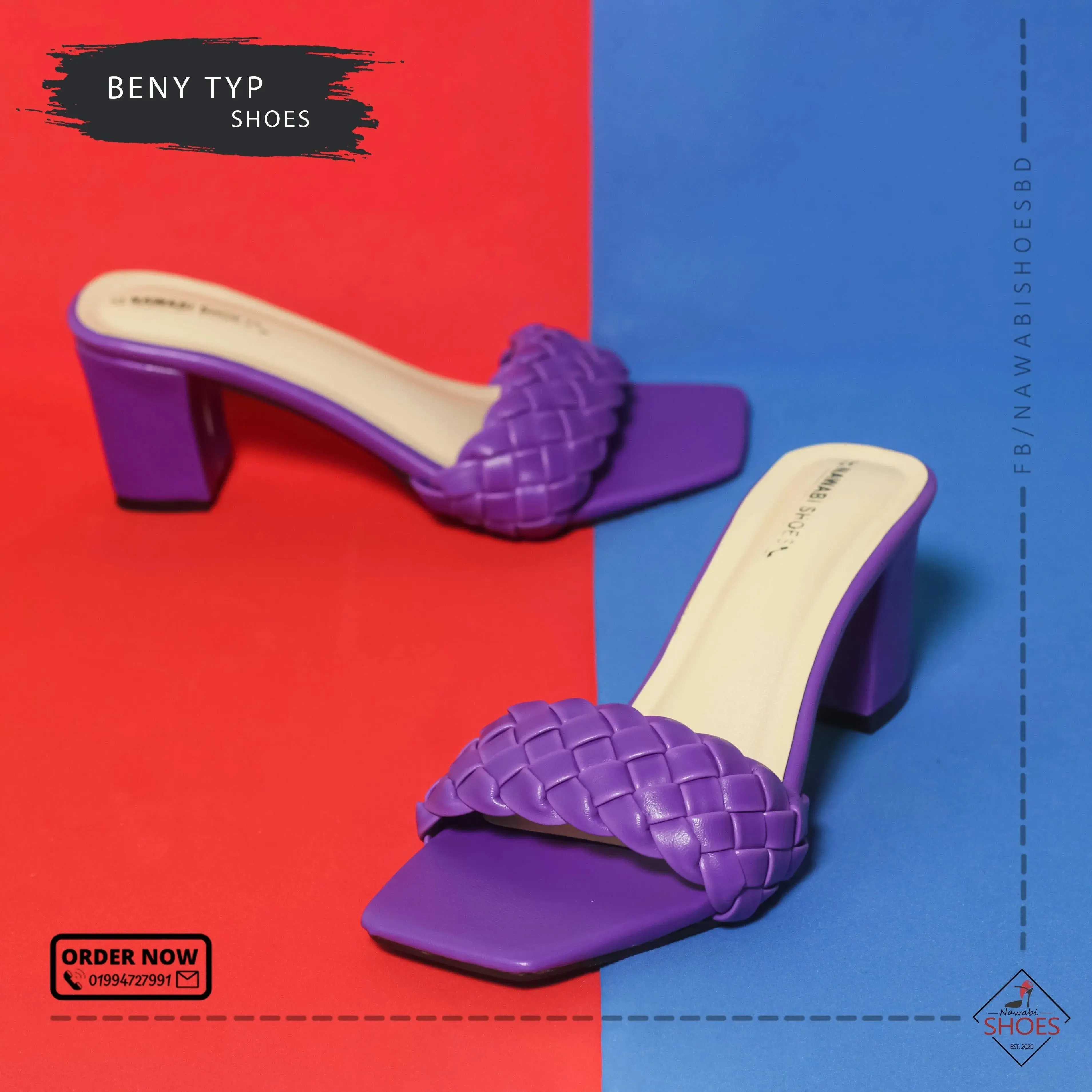 Modern Block Heels Luxury Shoes | Nawabi Shoes BD