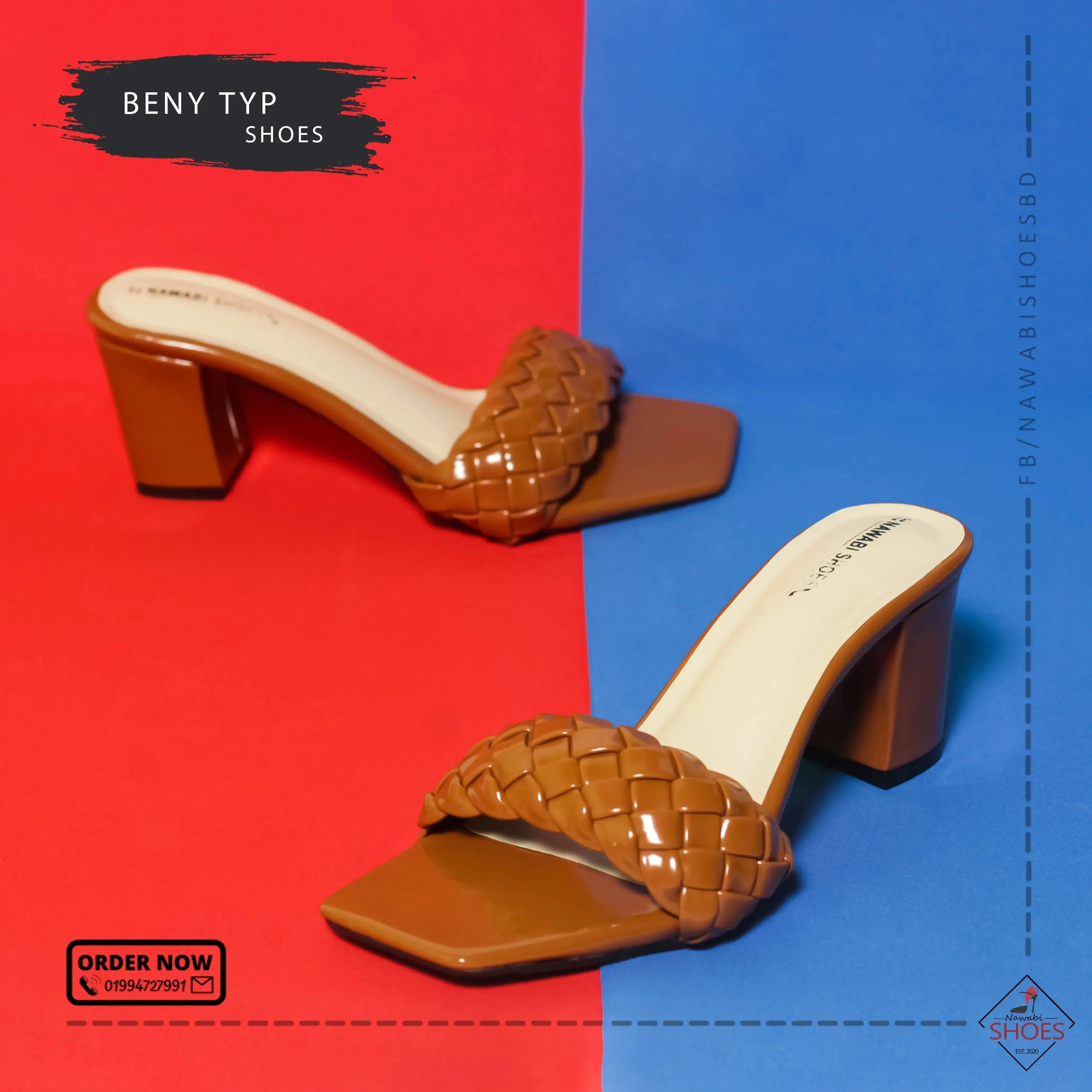 Modern Block Heels Luxury Shoes | Nawabi Shoes BD