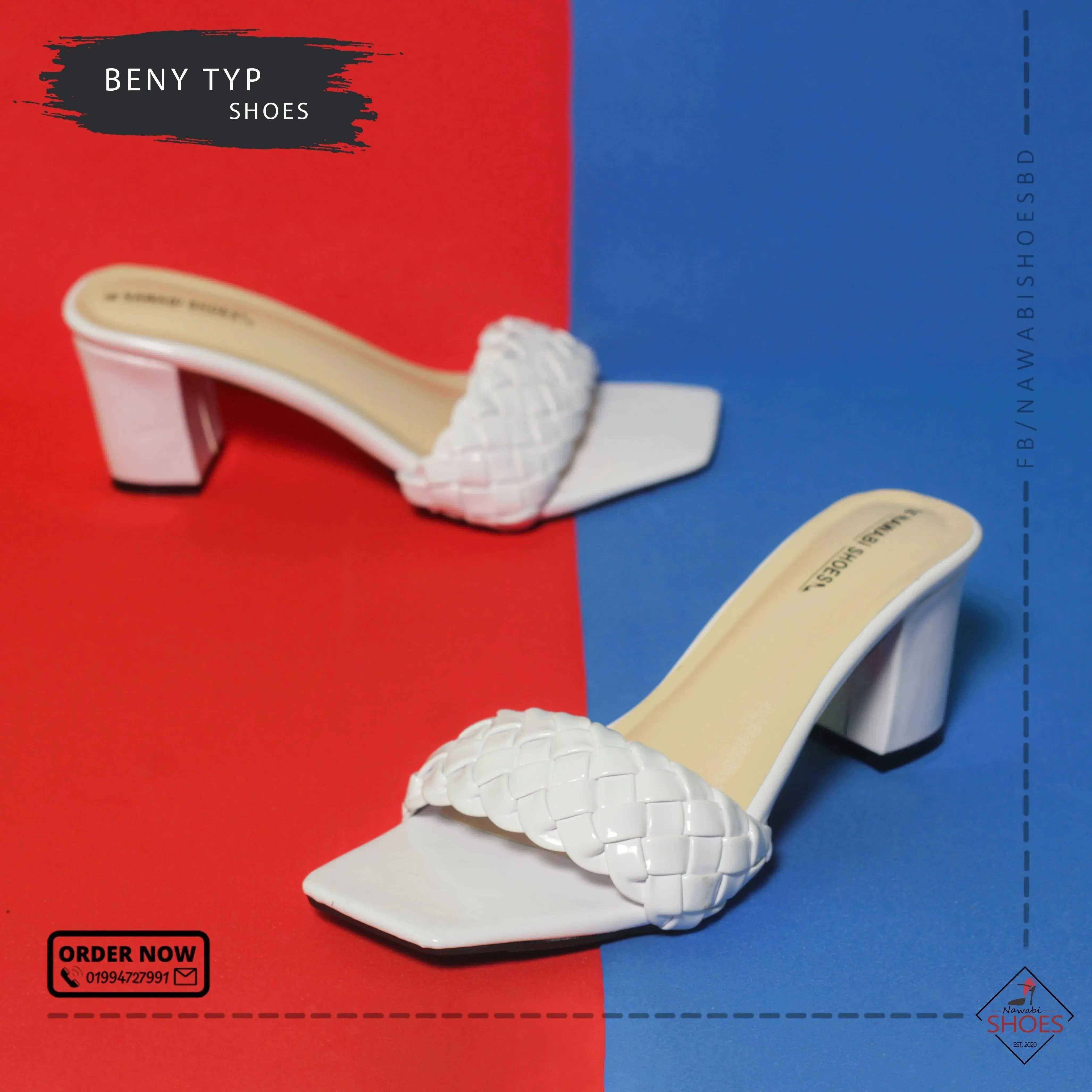 Modern Block Heels Luxury Shoes | Nawabi Shoes BD