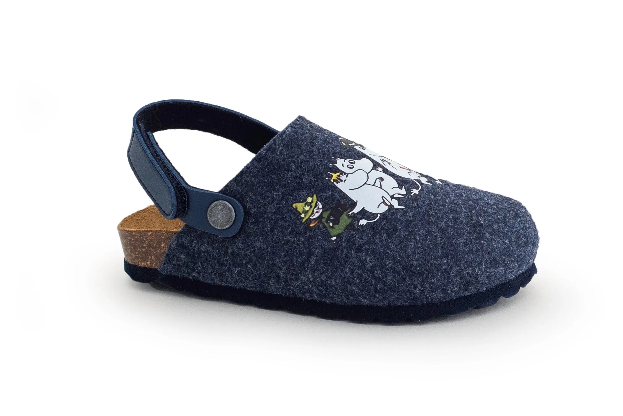 Moomin Kids Felt Slippers Blue